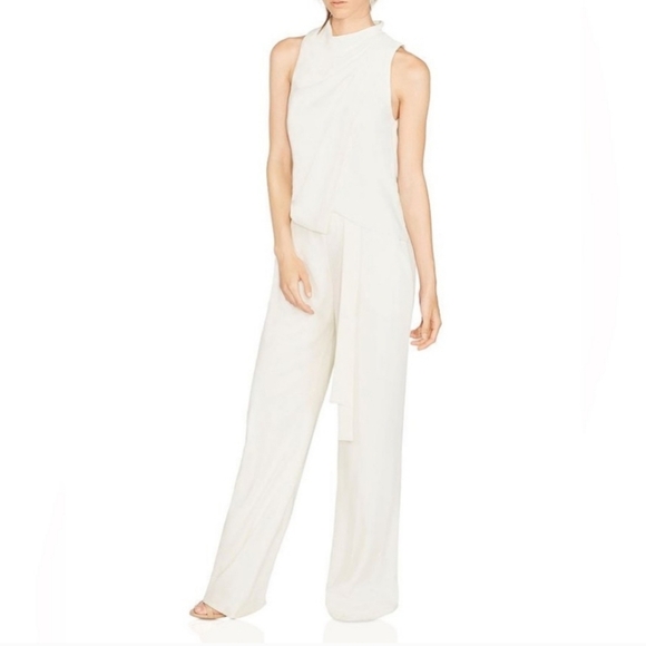 16. NWT HALSTON SLEEVELESS COWL NECK DRAPPED JUMPSUIT SIZE 2 - Picture 5 of 13